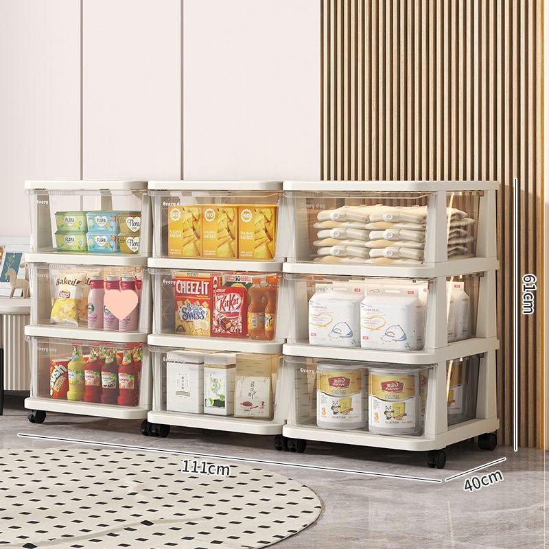 Sertar de depozitare din plastic pentru gustări și jucării - Cutie organizatoare pentru casă