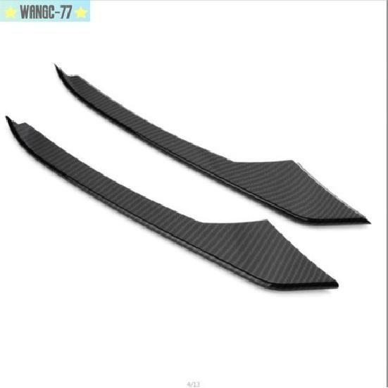 Pair Carbon Fiber Front Fog Light Lamp Cover Trim For Ford Mustang 2015-17 New