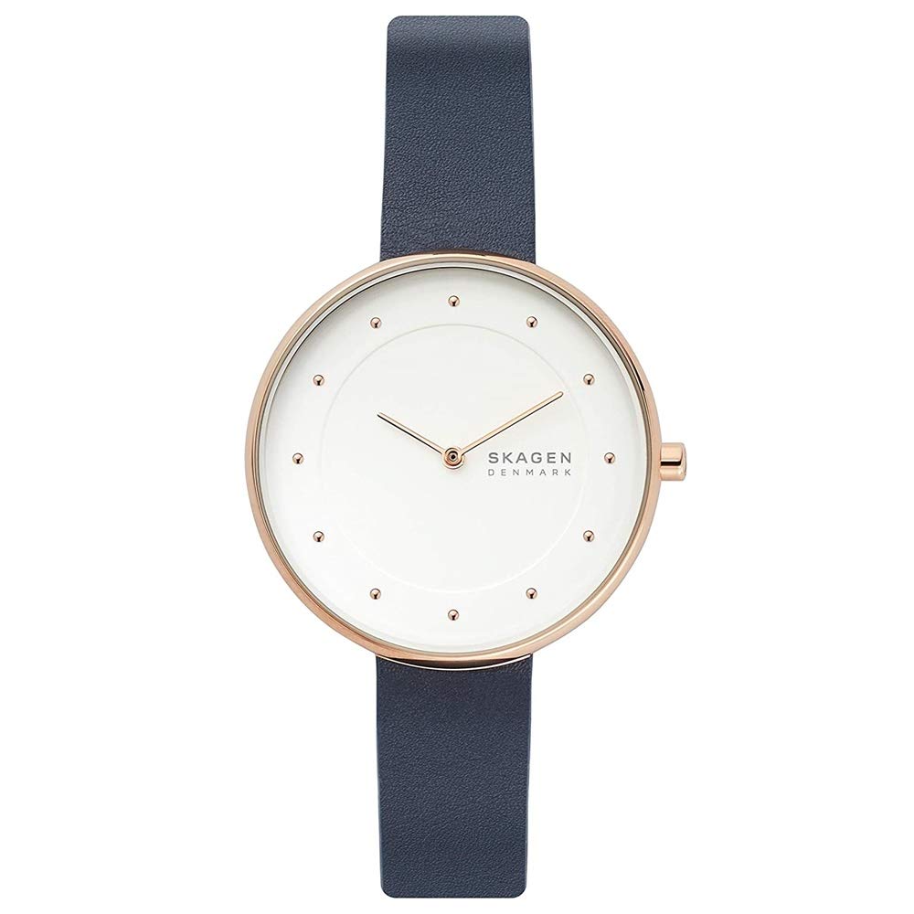 

SKAGEN 3 цвета на выбор: сетчатый ремень, кожаный ремень, темно-синий, белый, часы, белый x [Skagen] для женщин (SKW2810 Кожа) [Элемент]