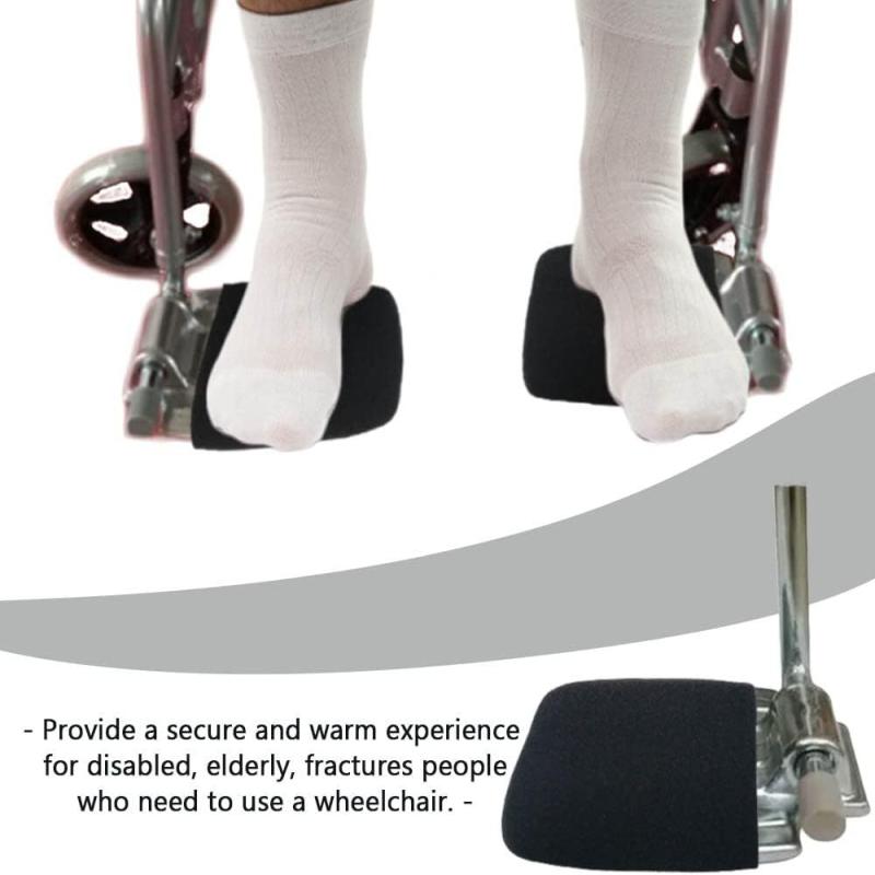 Wheelchair Footrest Cover Leg Pad Replacement Wheelchair Footrest Cover Universal Wheelchair Part Anti-Slip Foot Protection Pad