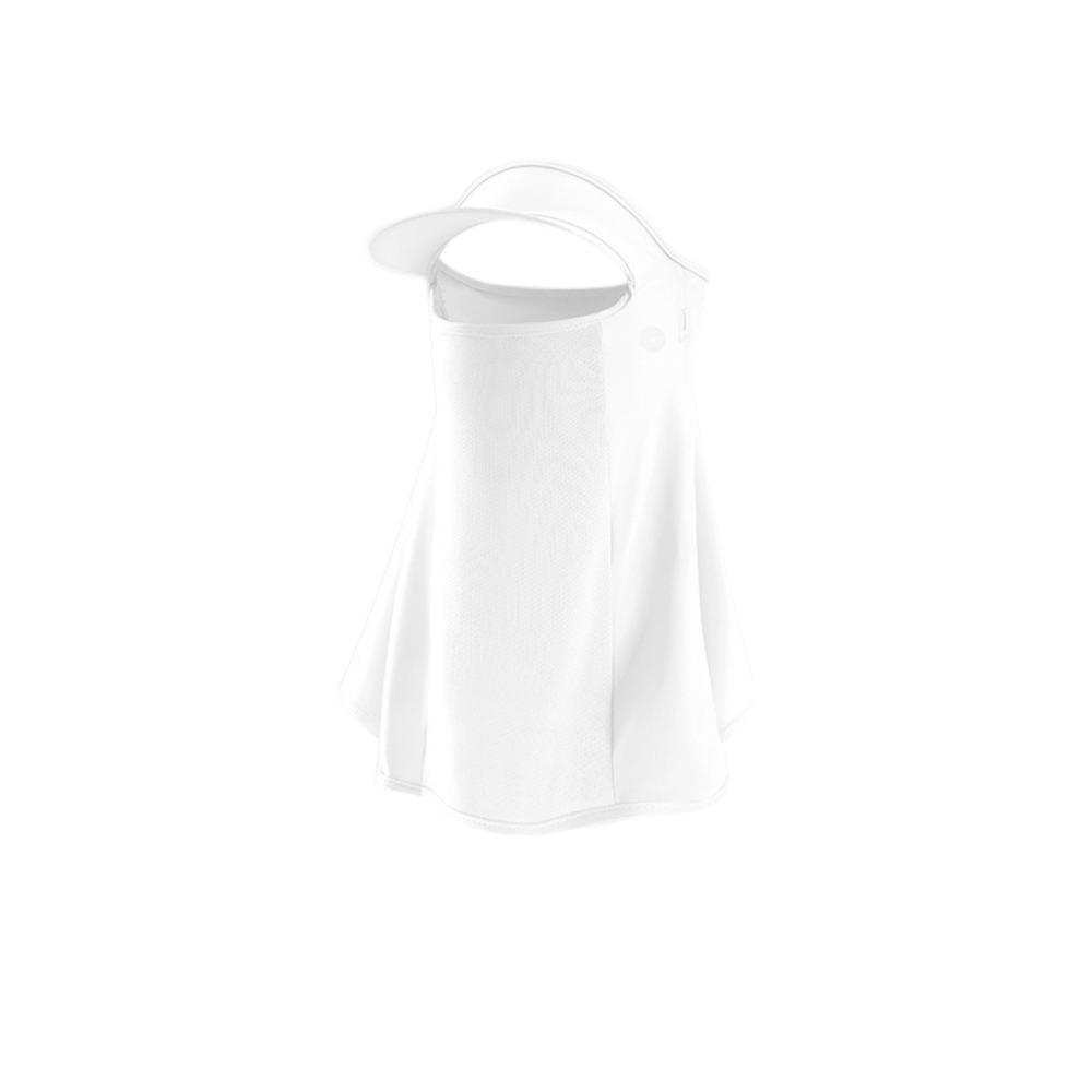 

UPF50+ Anti-UV Neck Scarf Ice Silk Sunshade Face Mask Trendy Sun Protection Mask Summer белый