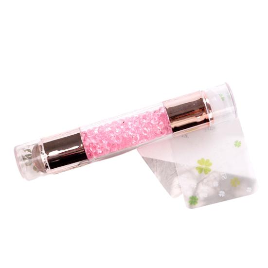 Maniküre Kunst Stamper Weiche DIY Malerei Galvanisieren Praktische Doppel Kopf Transparent Stempel Stift Werkzeug