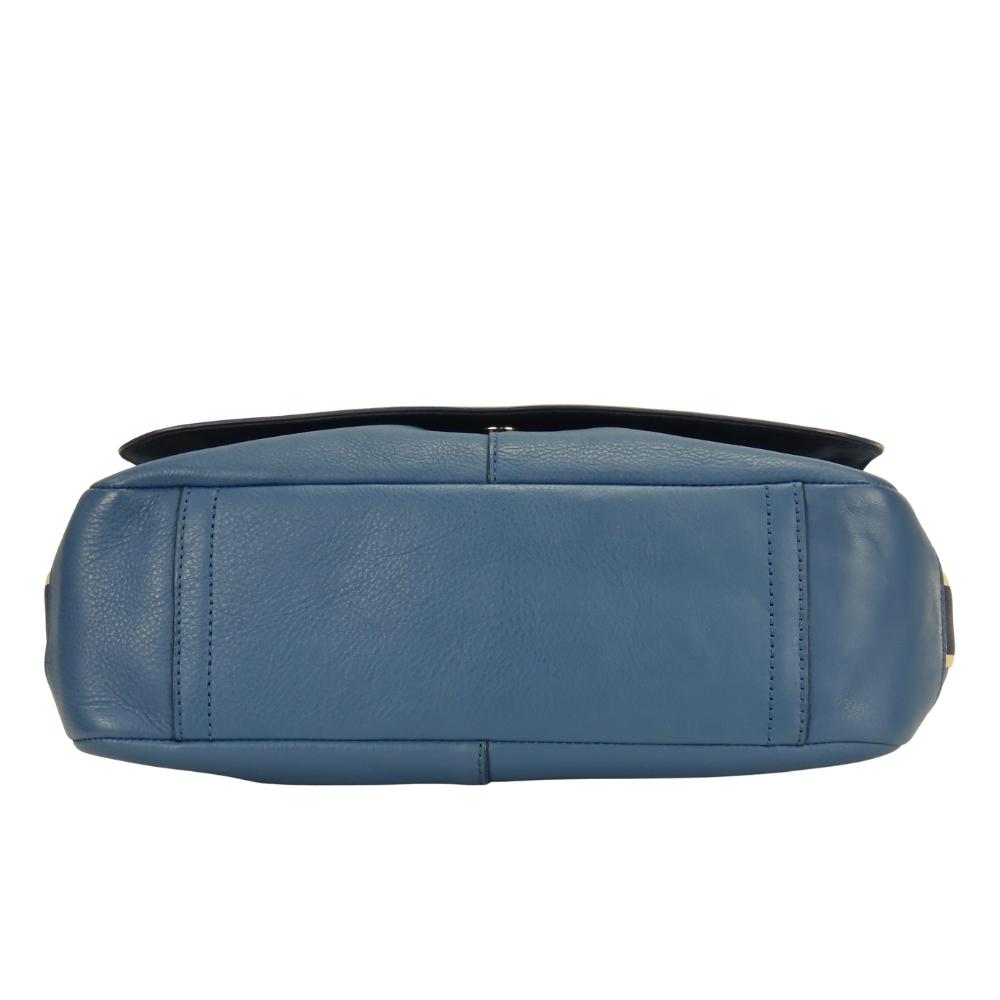 Used COACH Shoulder Bag F70555 leather blue casual