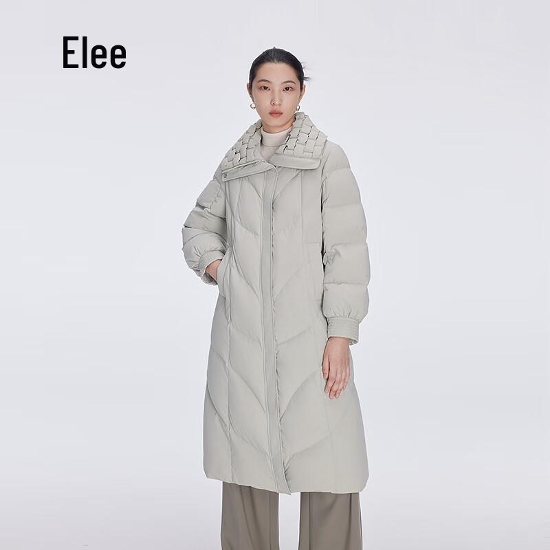 Aililai Women's Long Lapel Duck Down Jacket