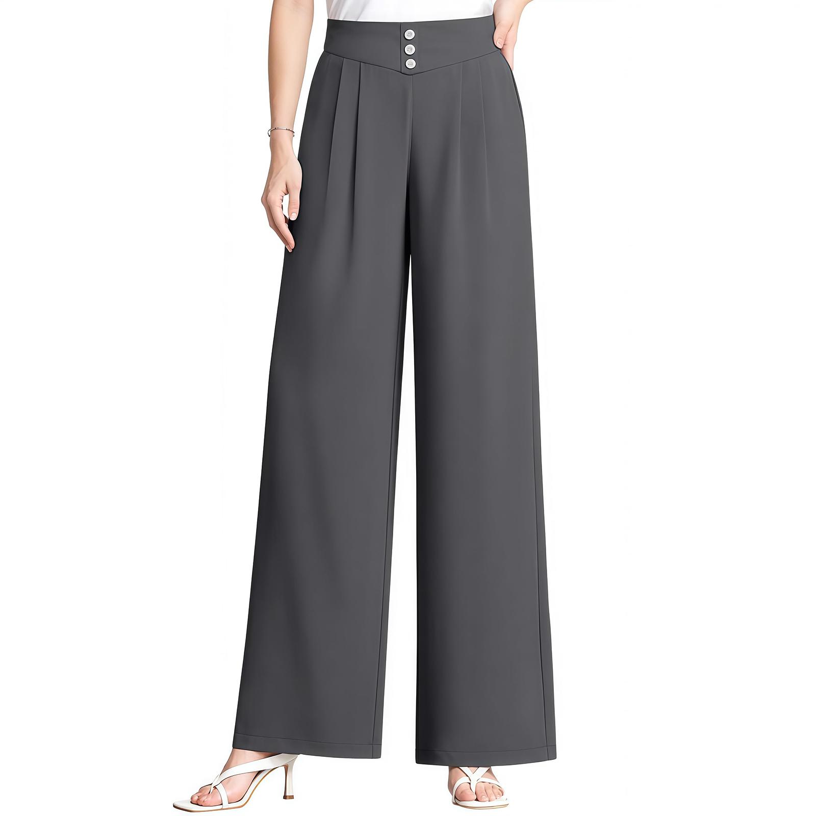 

Women s Soft And Flowing High-Waisted Pants XL