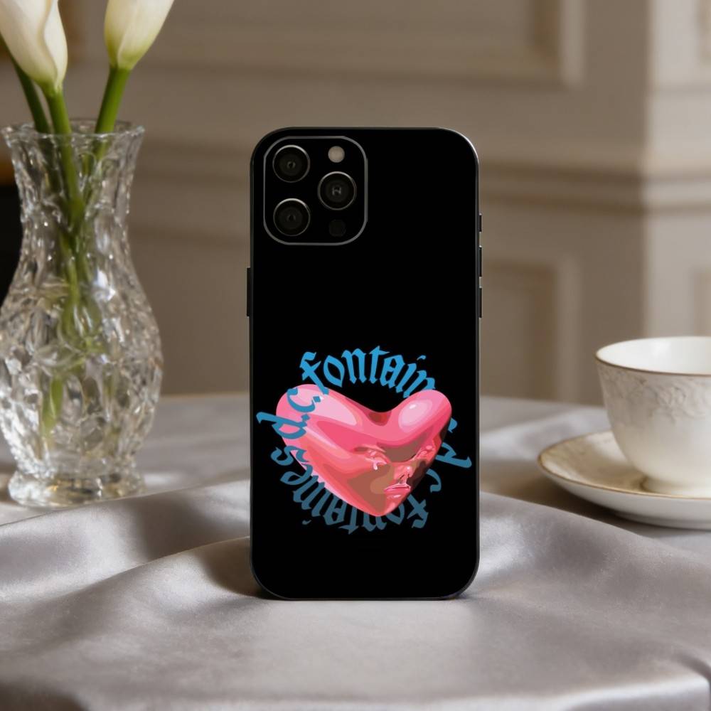 F-Fontaines D-DC R-Romance Phone Case For iPhone 17pro,16,15,14,13,12,11 Plus,Pro Max,XS,Soft Silicone Black Cover