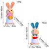 1/2PCS Cute LED Glowing Bunny Decoration for Easter Luminous Rabbit Doll for Desktop Decor Holiday Gifts for Children