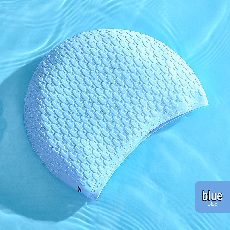 

Унисекс силиконовая шапочка для плавания с пузырьками: Водонепроницаемый, Увеличенный дизайн с защитой ушей для дайвинга и плавания