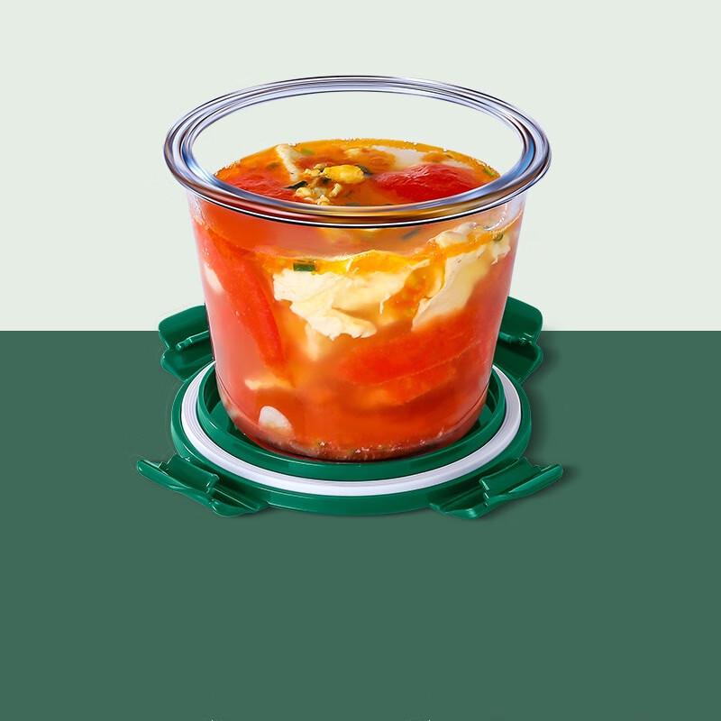 Microwave-Safe Glass Lunch Container with Lid