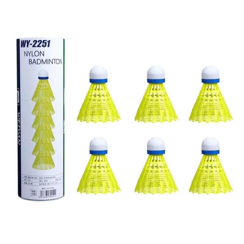 

Balls Professional Shuttlecocks for Outdoor Sport Training Badminton Balls Nylon Feather Shuttlecocks Replacement жовтий