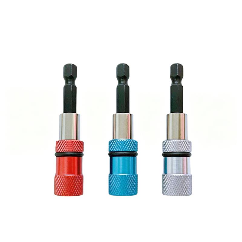 1/3Pcs Screwdriver Depth Adjustable Extension Rod Tool 1/4 Carbon Steel Electric Screwdriver Bit Limit Magnetic Connecting Rod