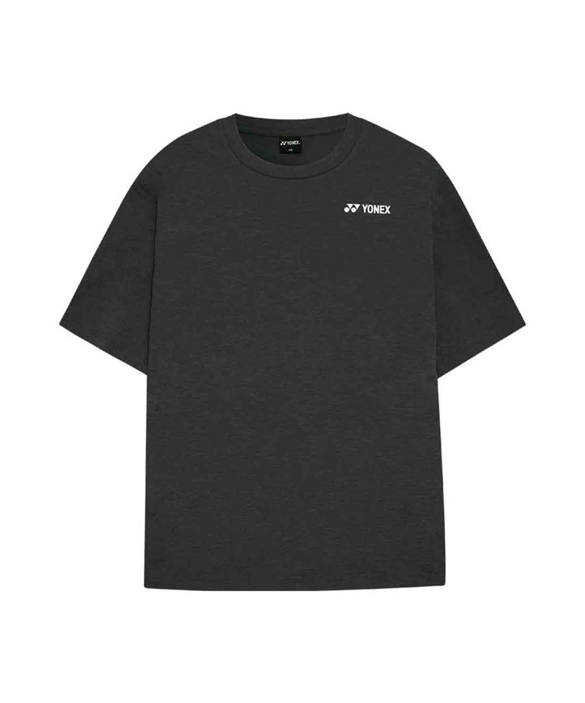 YONEX 261Ts056U Gray Unisex Short Sleeve T-Shirt With Dog Graphic