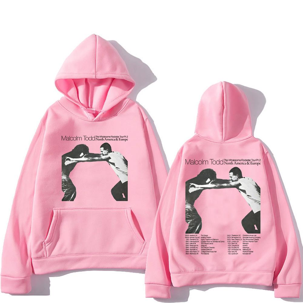 Malcolm Todd Merch 2025 Hoodies Malcolm Todd The Wholesome Rockstar Tour Pullovers Women Men Sweatshirts Hip Hop Loose Clothes