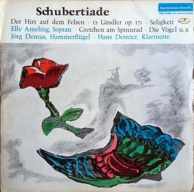 LP Record FRANZ SCHUBERT ELLY AMELING JRG Schubertiade HMS30696 Harmonia Mundi Germany Classical Used