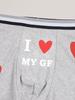 Customized Men's Heart Print Funny Boxer Underwear, Elastic And Soft Comfortable Everyday Personalized Underwear, Ideal Gift For Boyfriend/Husband
