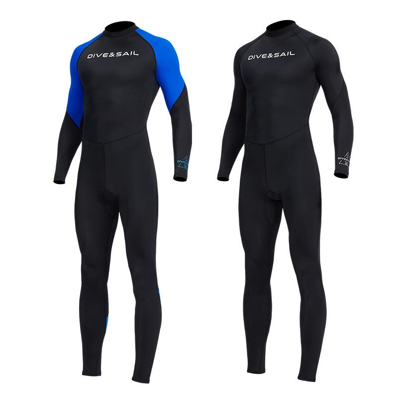 DIVE&SAIL Men's Quick-Dry One-Piece Snorkeling & Surfing Lycra Wetsuit