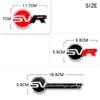 1PC 3D Metallic SV SVR Badge Sticker Car Front Grille Decorative Sticker For Land Rover Evoque Range Rover Defender SVR Sport BQQ0
