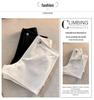 Black High-Waist Elastic A-Line Shorts for Women - Slim Fit, Pure Cotton, Hot Pants
