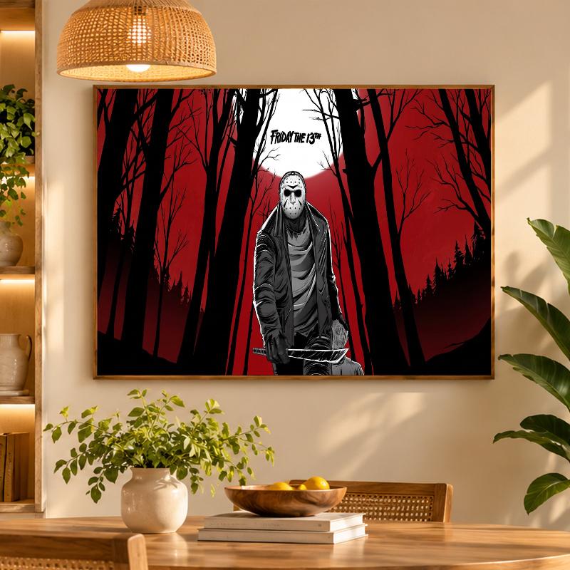 5D Diamond Painting Friday the 13th Jason Voorhees DIY Full Drill Diamond Art Kit Home Decoration