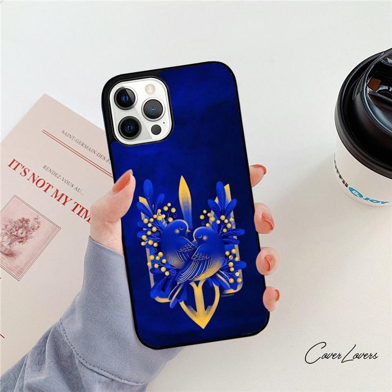 U-kraine Flag art work Phone Case For Apple iPhone 17 Air Pro Max Plus Coque For iPhone 14 15 16 13 12 Max Cover
