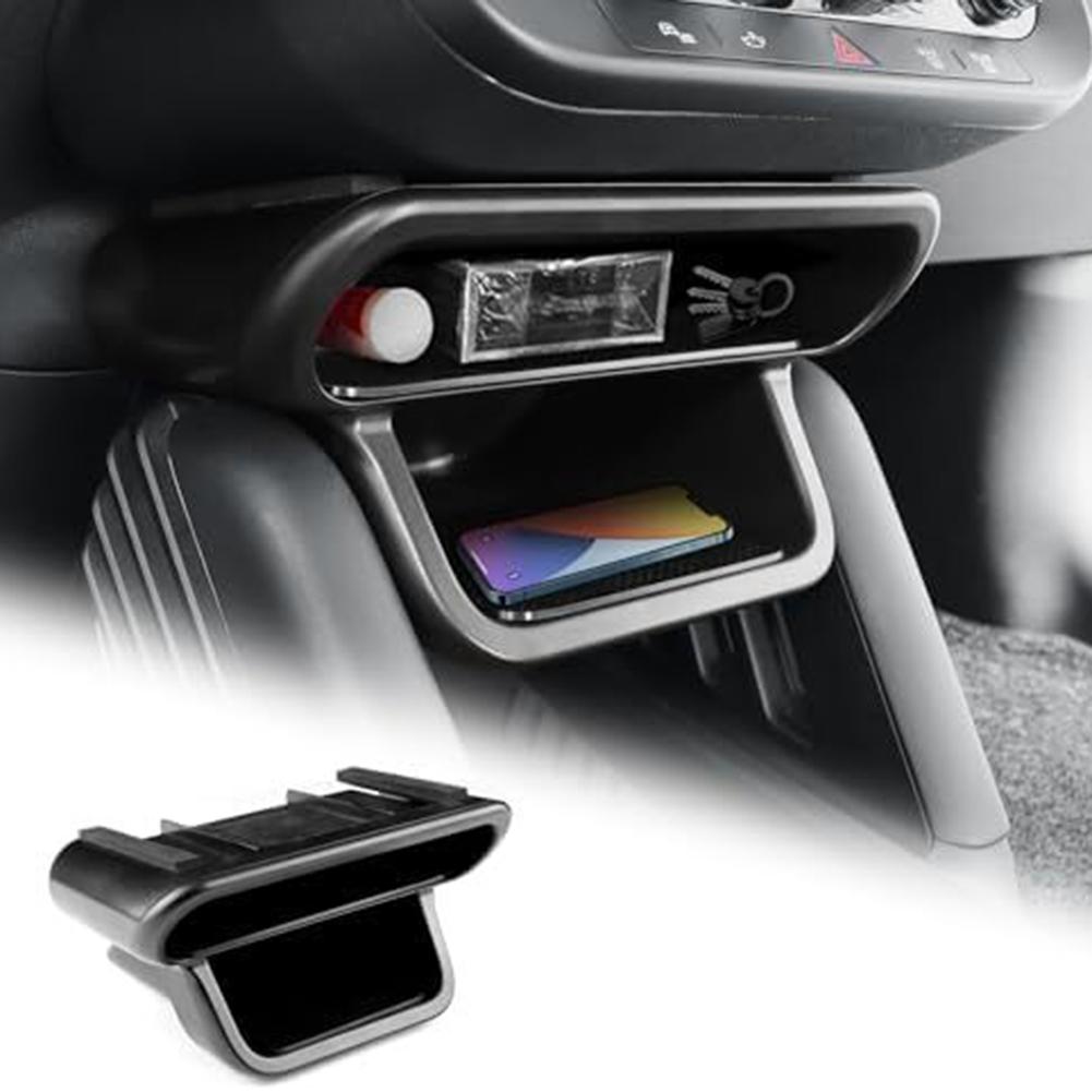 

ABS Black Car Storage Solution Auto Organizers ABS And Suede Craftsmanship Convenient Driving Access Easy Installation Process