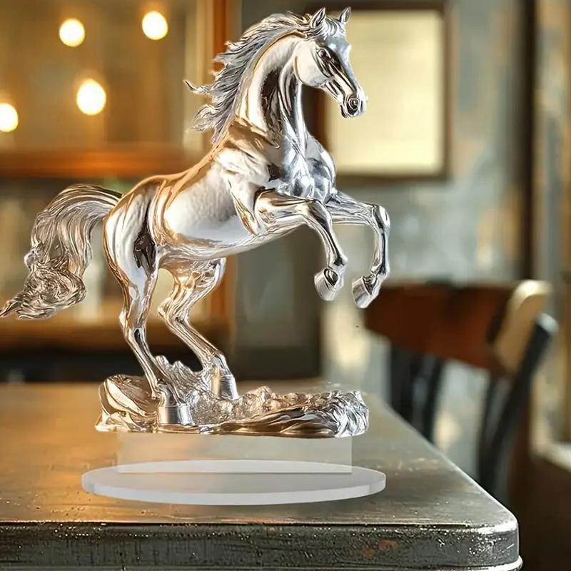 Das neue grenzüberschreitende weiße Pferd Acryl-Ornament ist als Heimdekoration geeignet
