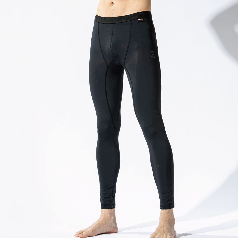 Otahuku Gloves Summer Inner Long Pants EVO Fully Cooling UV Black L [Cordura Lycra, Odor-Free, Touch, Sweat-Wicking, Quick-Drying, Compression,