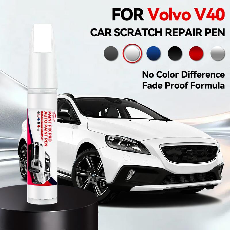 Für VOLVO V40 Autolack Reparaturstift Ausbesserungsstift Kratzerentferner DIY Auto Zubehör Braun 712 Blau 713 721 Bronze 708 Weiß 707