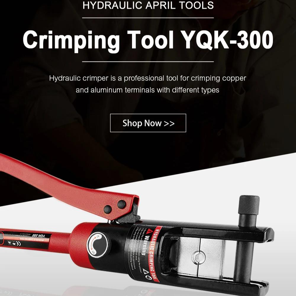 

Гидравлический обжимной инструмент Диапазон обжима 10-300мм² Инструмент для обжима медных и алюминиевых клемм Обжимник для тросов красный