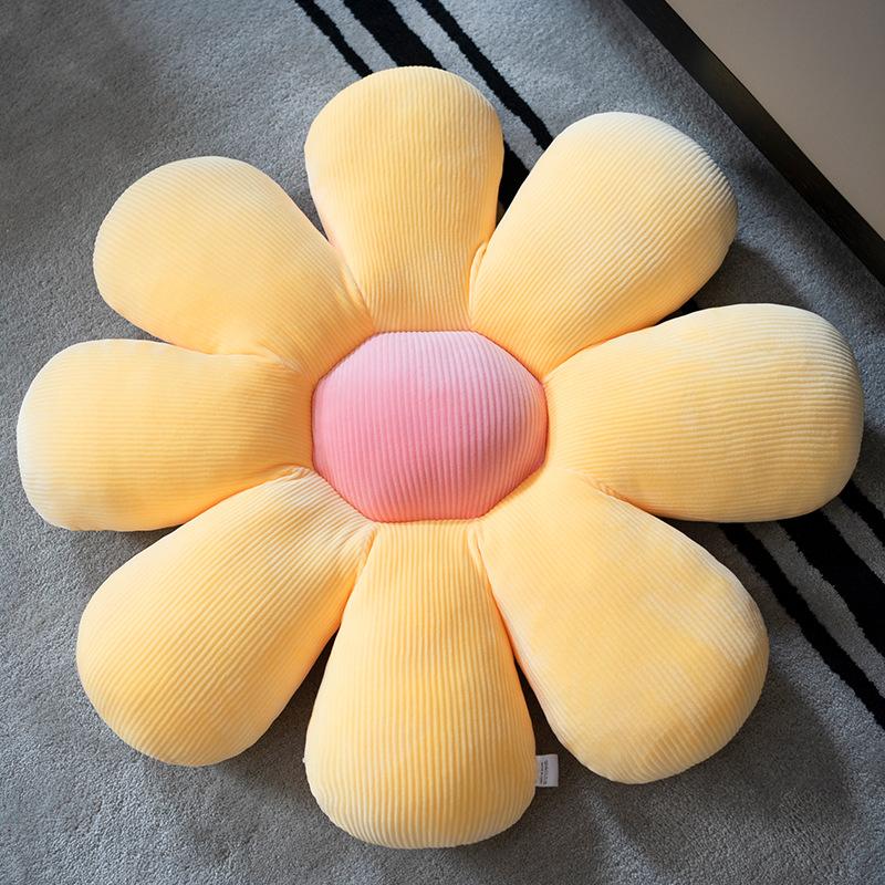 Small Daisy Flower Pillow Cushion On The Floor Chair Cushion Office Sitting for A Long Time Tatami Car with Butt Cushion