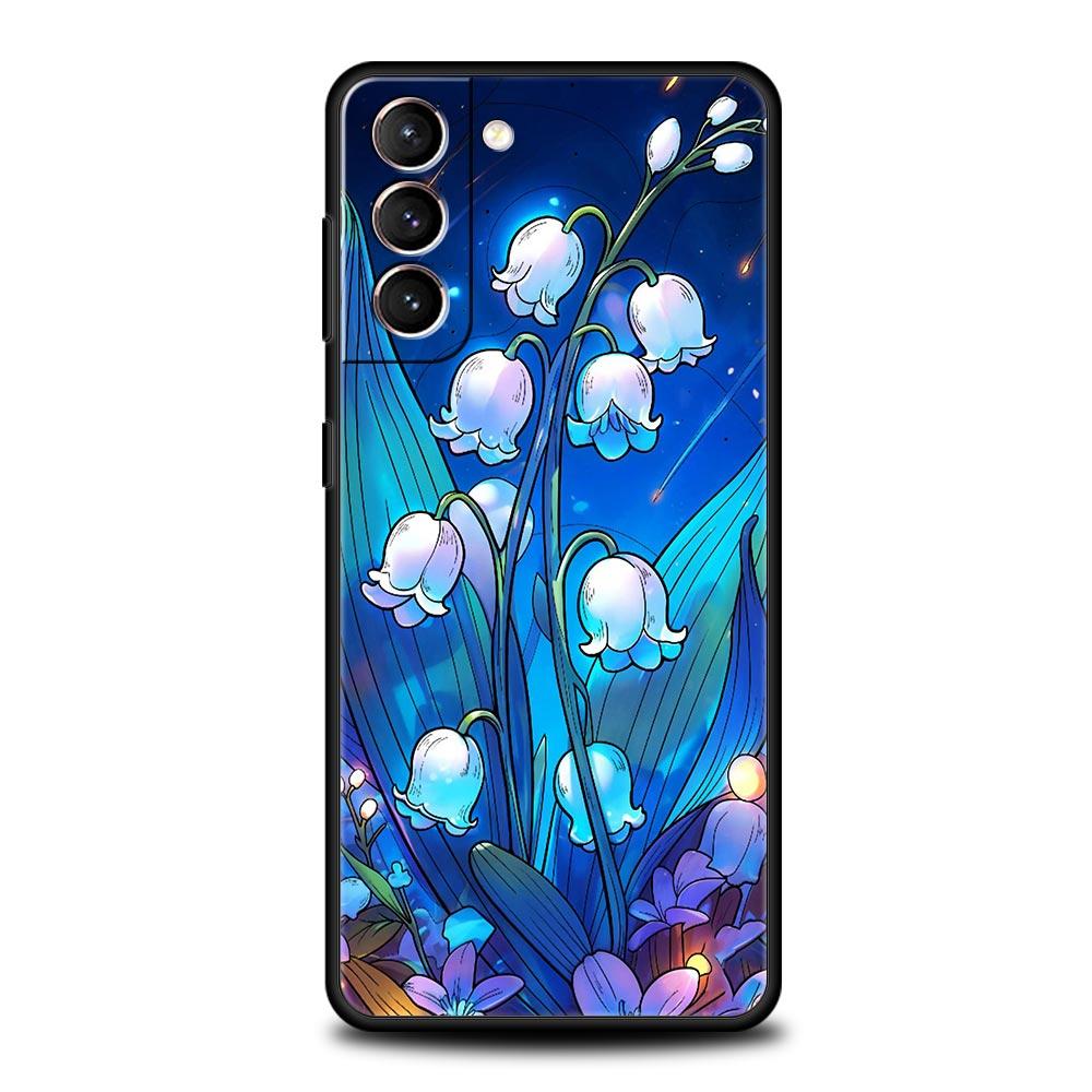 Lily Of The Valley Clear Floral Phone Case for Samsung Galaxy S26 S25 S24 S23 S22 S20 S21 FE Ultra S25 Edge Plus Soft TPU Cover