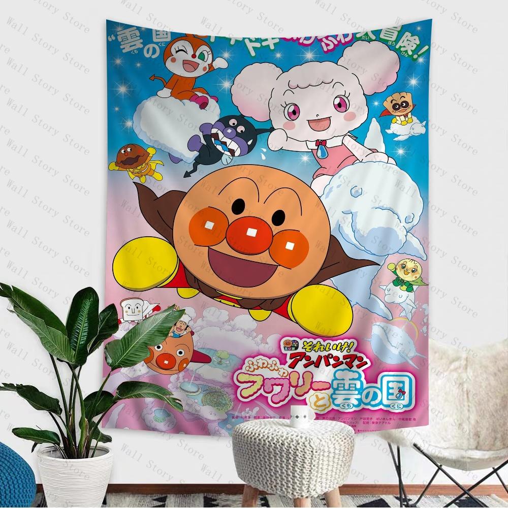 Anpanman Printed Large Wall Tapestry Cheap Hippie Wall Hanging Bohemian Wall Tapestries Mandala Home Decor Bedroom Tapestry