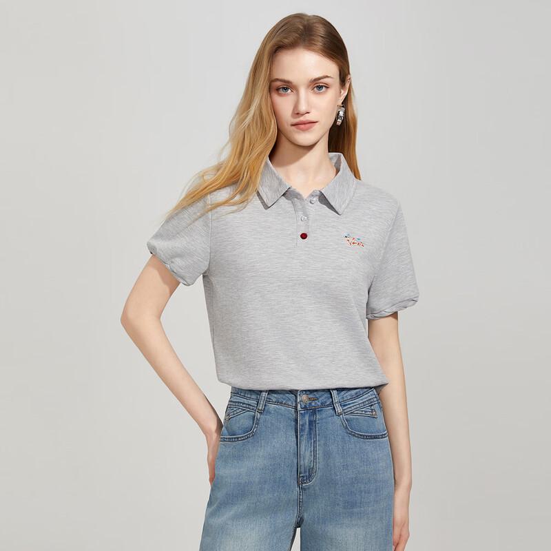 

SheTu Women s Embroidered Snake Polo T-shirt One Size