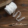5/10M Christmas Pearl Bead Chain Xmas Tree Ornaments DIY Christmas Decor Hanging Pendant Christmas Scene Decor Props