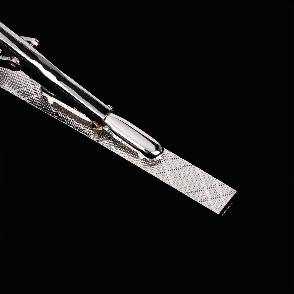 Formal Charm Fashion Simple Silver Multi Style Men Clamp Dress Shirt Pin Clip Clasp Necktie Bar