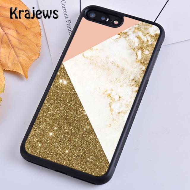 Krajews Czarny i złoty marmur Etui na telefon Pokrowiec Dla iPhone 14 5 SE 6s 7 8 plus X XR XS 11 12 13 pro max Samsung S21 S22ultra Plus