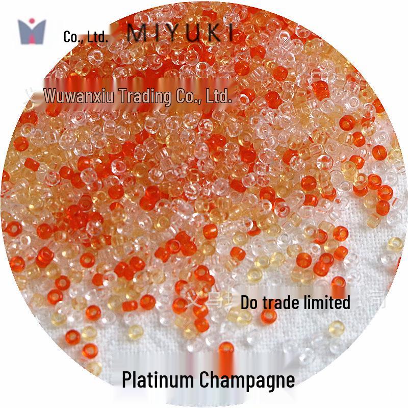 1.5mm Transparent Miyuki Glass Seed Beads for DIY Hairpins, Embroidery, and Bracelet Crafting.