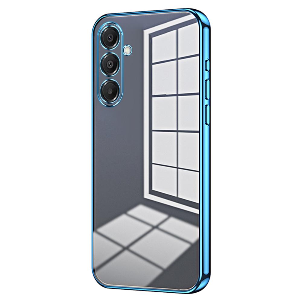 

For Samsung Galaxy A17 5G Case Electroplating Frame Soft TPU Phone Cover Blue