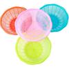 4Pcs Plastic Rice Washing Basket Set - Multifunctional Colander for Fruits Vegetables and Rice - Space-Saving Kitchen Tool - Assorted Color
