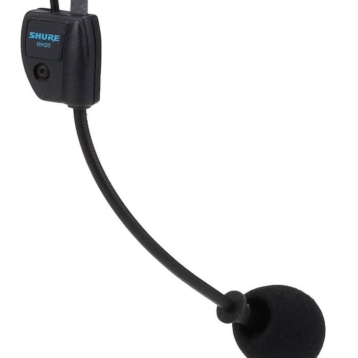 SHURE WH20XLR Headworn Microphone, Dynamic, Cardioid, XLR, Black