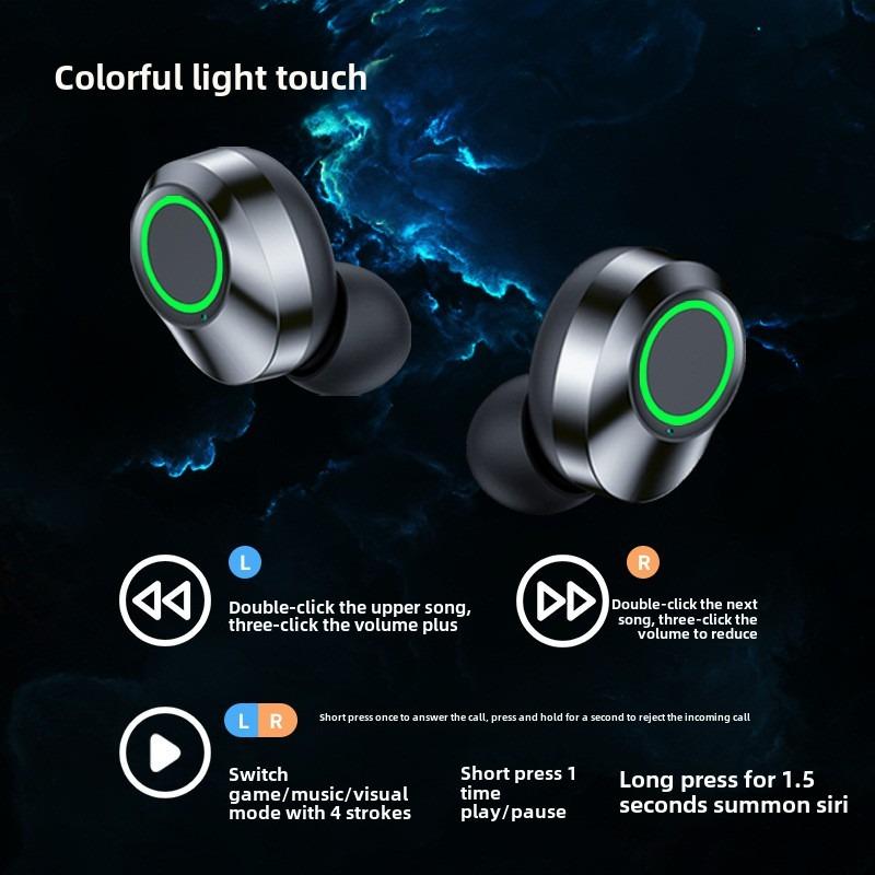 Cross-border YD03 Wireless Bluetooth Headset HD Mirror Digital Display Long Life In-ear Bluetooth Headset Wholesale and Retail