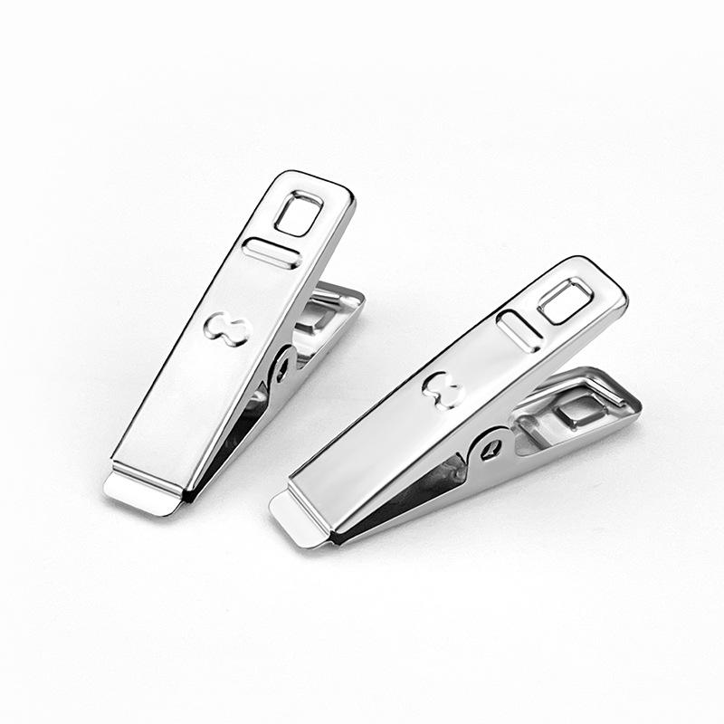 Stainless Steel Windproof Clothespins Multiuse Metal Laundry Clips Strong Clamp