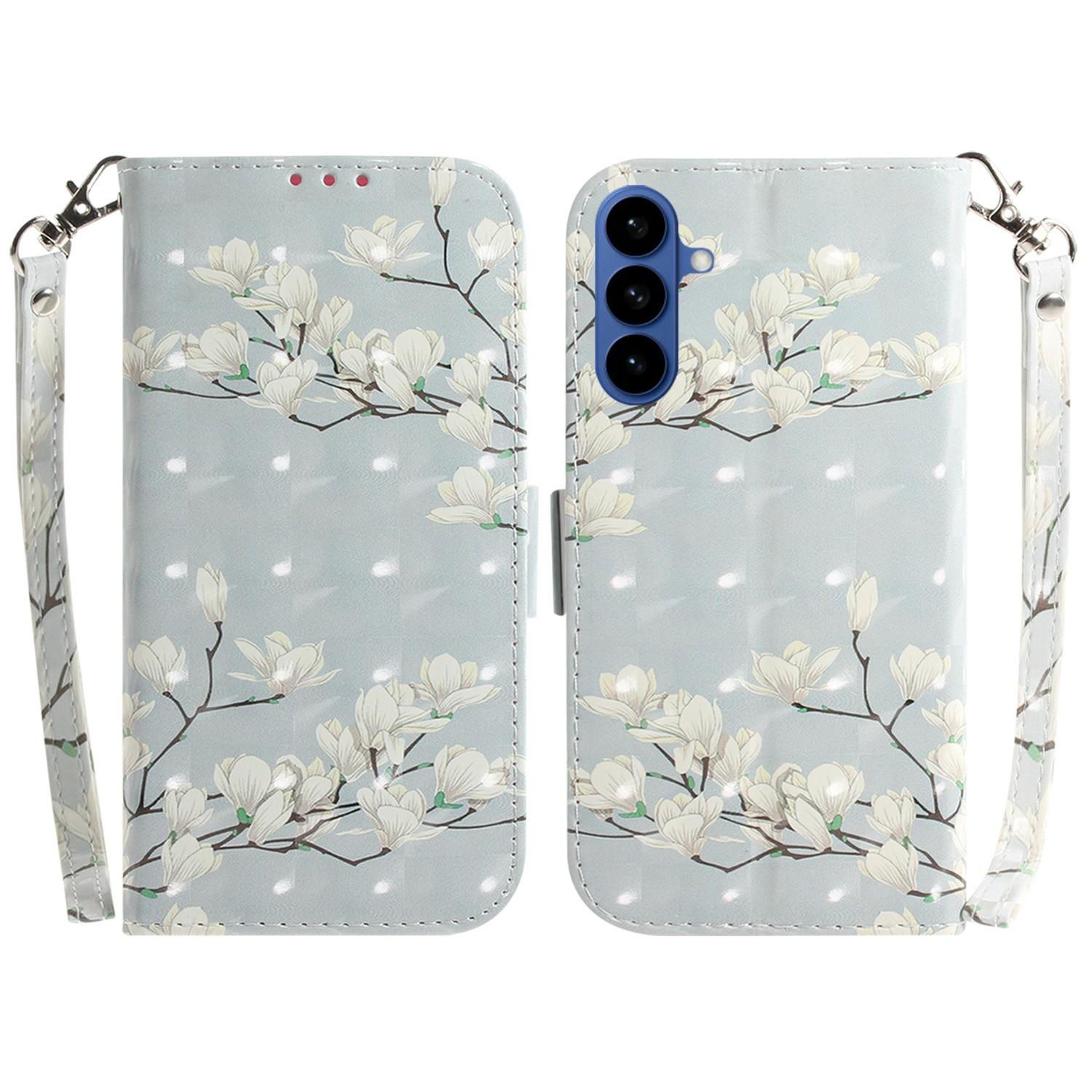 

For Samsung Galaxy A57 5G Case Pattern Printing Leather Wallet Phone Cover with Wrist Strap