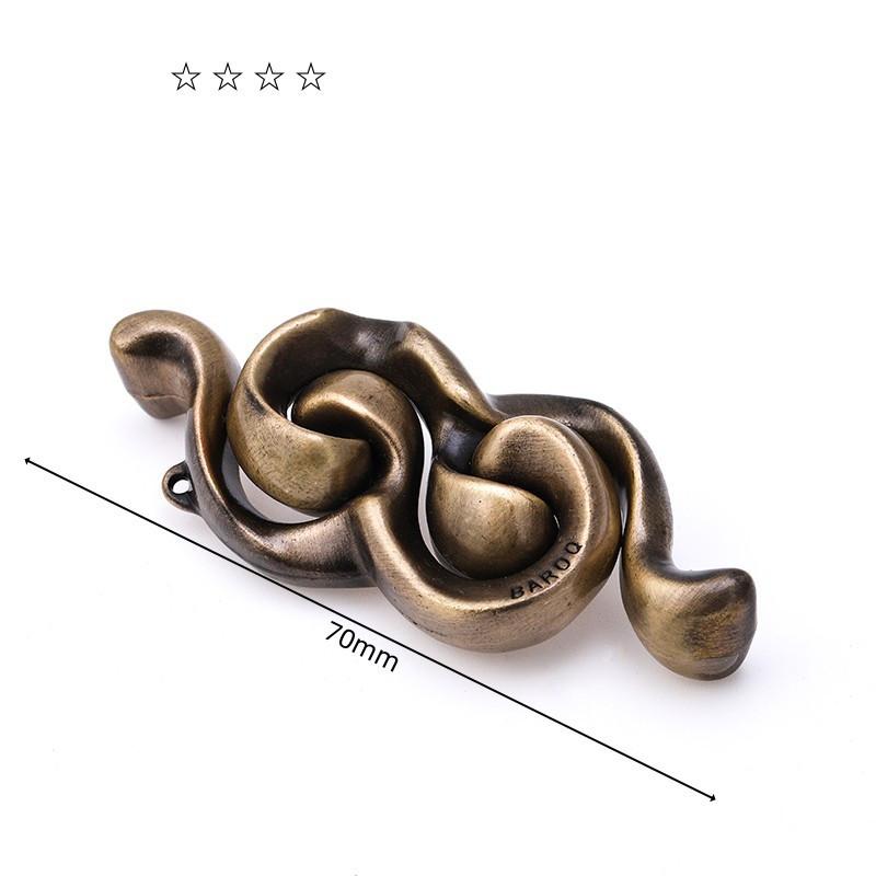 Kid Educational Puzzle Toy Luban Lock Alloy Logic Puzzle Chinese Play Classical