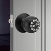 Keypad Door Knob with Lock and Key Round   Electronic Entry Door Knob Lock for 35‑55MM Thickness Door Apartment   Garage