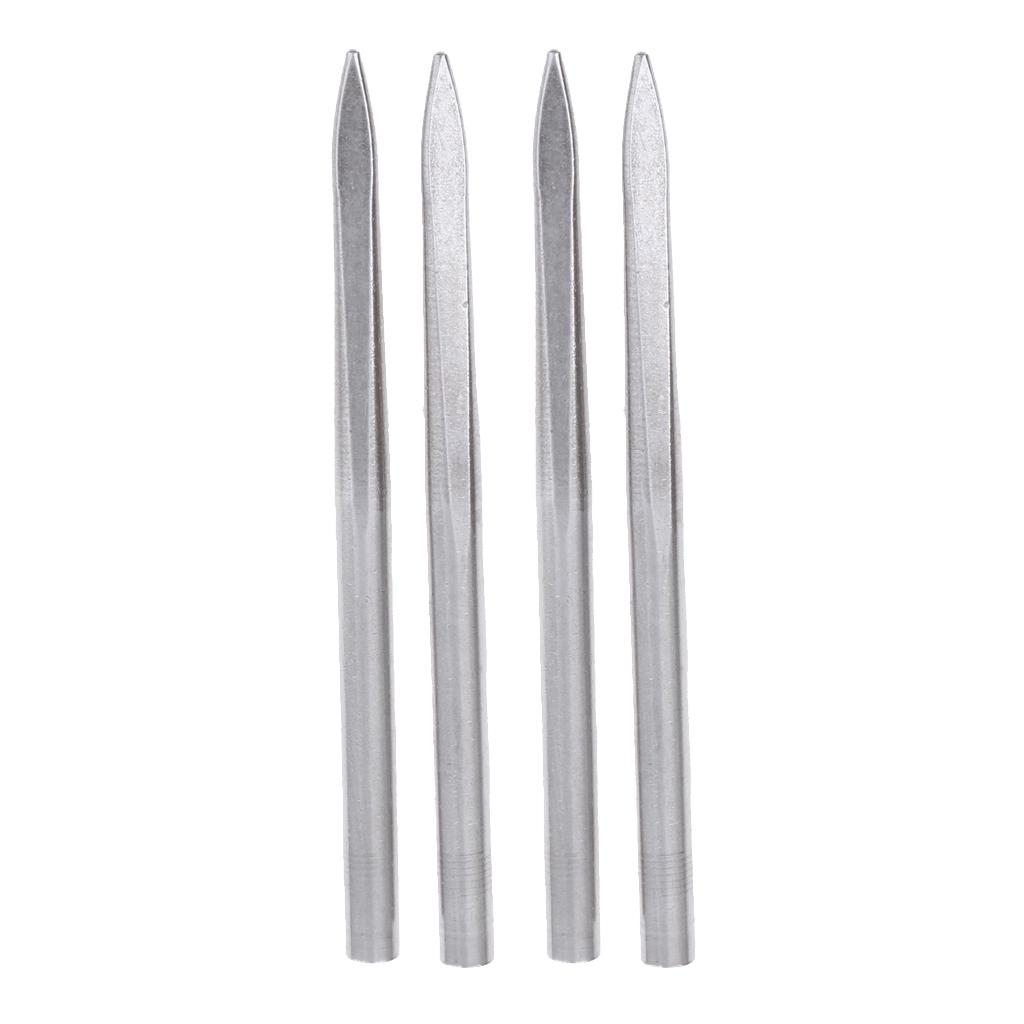 4pcs Stainless Steel Paracord Fid Lacing Stitching Braiding Needles 80x5mm