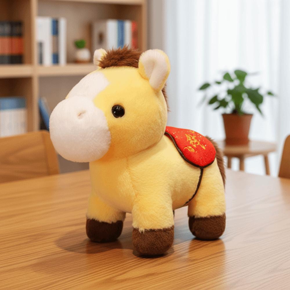Mascot Dolls Stuffed Horse Toy Good Luck Horse Doll Pendant 2026 Horse Plush Doll Festive Decor