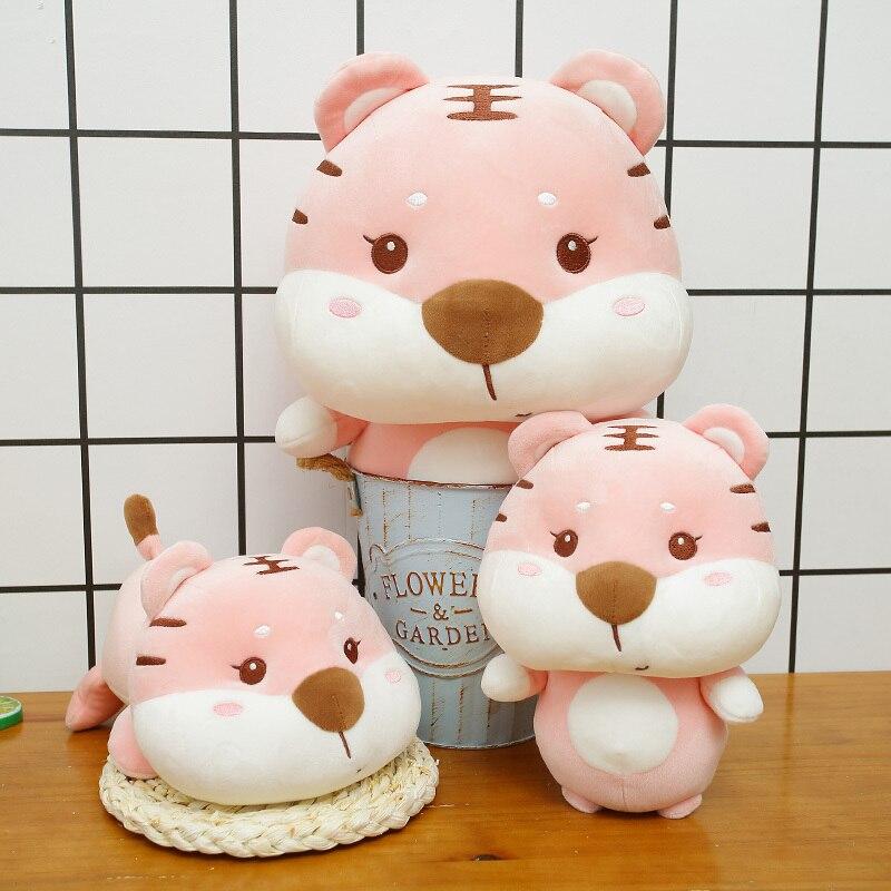1pc 23 /26 /35cm Cartoon Tiger Plush Toys Kawaii Tiger Pillow Stuffed Soft Lovely Dolls For Children Girls Birthday Decor Gift