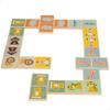 Wooden Skill Game - WOOMAX - Animals - 12 Units - 28 Pieces - 8x0.5x4 Cm - Assorted Colors