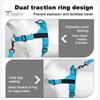 Heavy Duty Nylon Harness for Medium Dogs No Pull Dog Harness, Adjustable Vest with Handle, Breathable Durable Metal D-ring Pet Padded Large Dogs, Safe